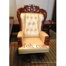 Sillas ejecutivas de lujo, sillas de cuero de la oficina ejecutiva, CEO Boss apoyabrazos silla reclinable de la oficina (FOHA-08-1)